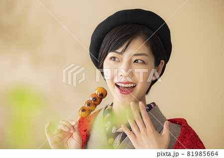 着物　ベレー帽 81985664