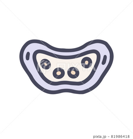 neck massager color vector doodle simple icon 81986418