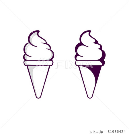 Ice Cream Vector icon design illustration 81986424