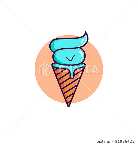 Ice Cream Vector icon design illustration 81986425