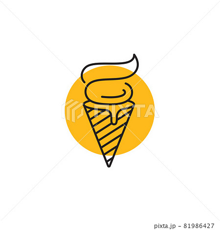 Ice Cream Vector icon design illustration 81986427
