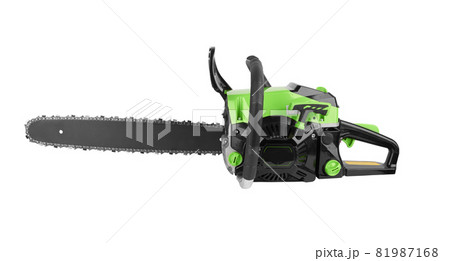 Chainsaw on white 81987168