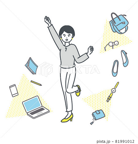働く女性のイメージイラスト素材のイラスト素材