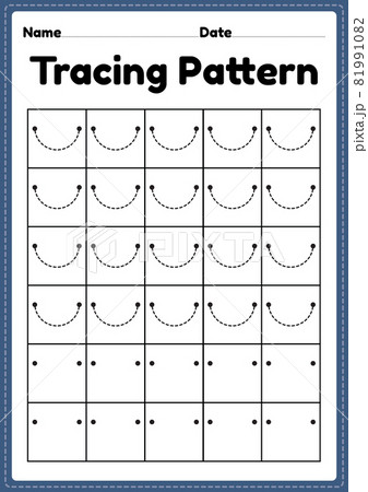 Tracing Pattern Worksheets for Kindergarten