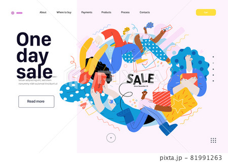 Discounts, sale, promotion, web template. Flat vector Discounts, sale, promotion, web template. Flat vector 81991263