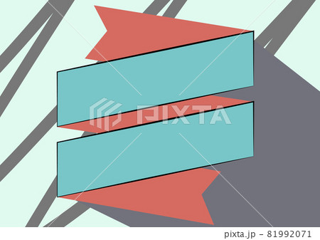 Folded Paper Sash Drawing In Zigzag Pattern. Folding Cardboard Bookmark Design Showing Irregular Patterns. Folded Paper Sash Drawing In Zigzag Pattern. Folding Cardboard Bookmark Design Showing Irregular Patterns. 81992071