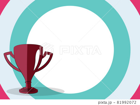 Competition Trophy Drawing With Large Blank Space Background Displaying Winning And Victory. Championship Prize Design Showing Success. Competition Trophy Drawing With Large Blank Space Background Displaying Winning And Victory. Championship Prize Design Showing Success. 81992072