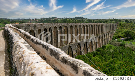Pegoes aqueduct by the Castle and Convent of the Order of Christ 81992532