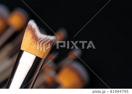Professional dark make up brush, close up. 81994795