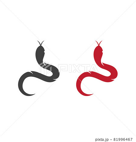 snake viper silhouette vector illustration 81996467