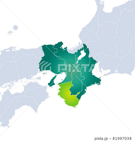 和歌山県地図と近畿地方