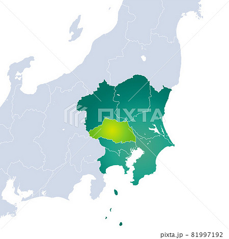 埼玉県地図と関東地方