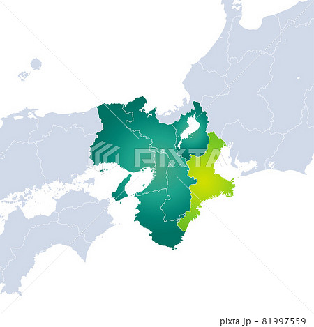 三重県地図と近畿地方