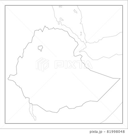 エチオピアの地図です。