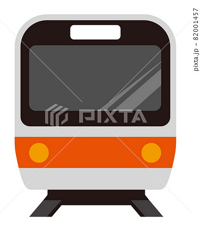 Train Railway Color Icon Front Chuo Line Stock Illustration