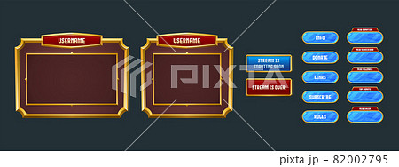 Stream overlay, game twitch frame streaming screen Stream overlay, game twitch frame streaming screen 82002795