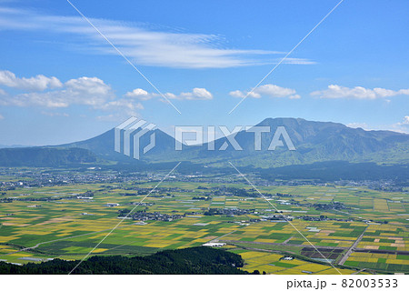 大観峰からの阿蘇カルデラと阿蘇五岳　阿蘇五岳釈迦涅槃像　阿蘇カルデラ風景　　 82003533