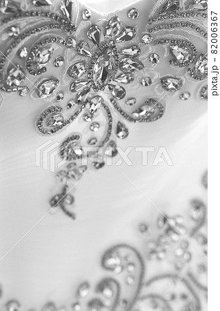 Wedding jewelry decor of the bride with diamonds close-up 82006367