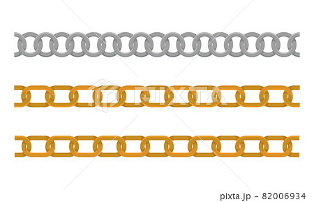 Golden and Silver Chain as Clothing Belt and Accessory Vector Set Golden and Silver Chain as Clothing Belt and Accessory Vector Set 82006934