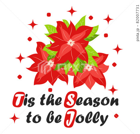 Bouquet of traditional Christmas poinsettia flower with green leaves and red petals. Cute winter poster, christmas card, banner, sticker Bouquet of traditional Christmas poinsettia flower with green leaves and red petals. Cute winter poster, christmas card, banner, sticker 82007731