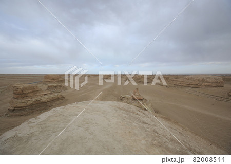 Yardang landform landscape in west of china Yardang landform landscape in west of china 82008544