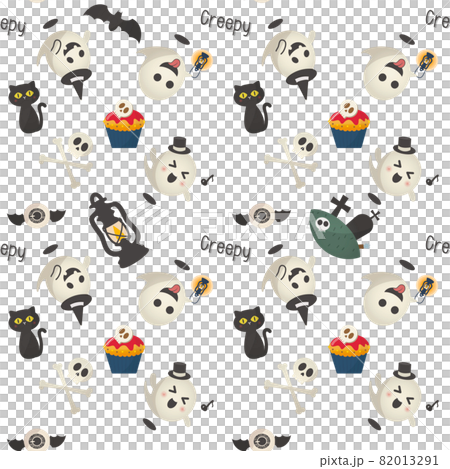 Seamless pattern Halloween ghost,シームレスパターン ハロウィン  Seamless pattern Halloween ghost,シームレスパターン ハロウィン  82013291