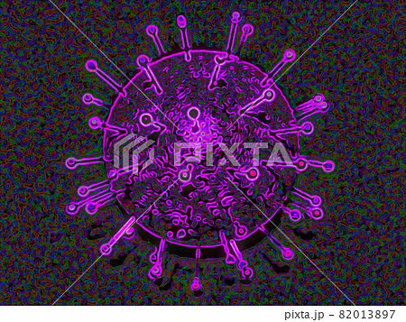 ウイルスイメージ（パープル・紫） 82013897