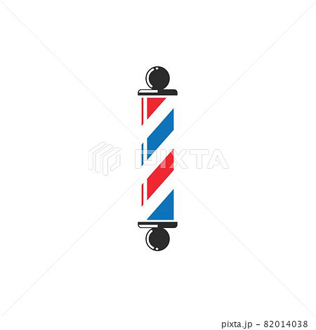 barber pole  icon  vector design 82014038