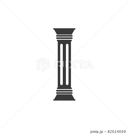 pillar icon vector Template illustration 82014039