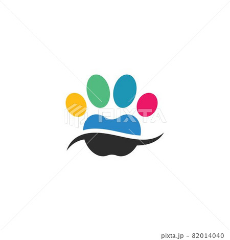 paw vector  icon of pet illustration design 82014040