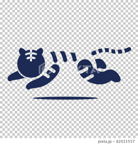 寅をピクトグラムのイラストで表現しました のイラスト素材