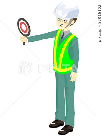 正解サインを出す男性作業員、アイソメトリック 正解サインを出す男性作業員、アイソメトリック 82016102