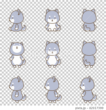 Dog character set - Stock Illustration [82017399] - PIXTA