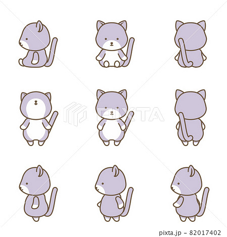 ネコのキャラクターセット 82017402