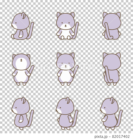 ネコのキャラクターセット 82017402