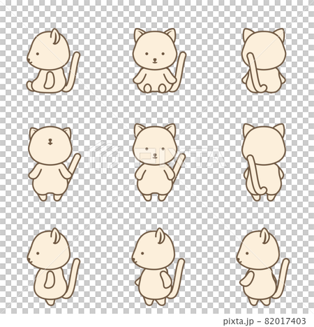 ネコのキャラクターセット 82017403
