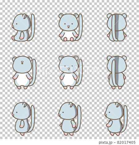 ヤマネのキャラクターセット 82017405