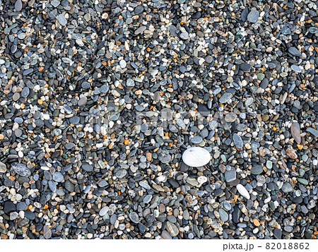 Small Rock Textured background. Seamless texture of gravel. crushed granite texture 82018862