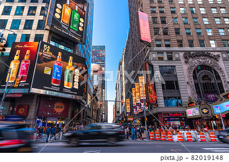 《ニューヨーク》タイムズスクエア周辺・ミッドタウンの街並み 82019148