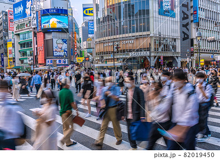 日本の東京都市景観 米国コロナ死者66万人超・500人に1人死亡 のなぜ。渋谷は人流爆発＝9月16日 82019450