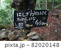 西沢渓谷 看板 82020148