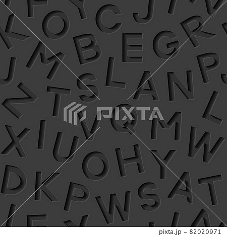 Seamless pattern with alphabet. Vector illustration. 82020971