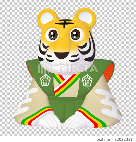 生肖虎年插畫素材虎字在外罩 (2_1) 82022351