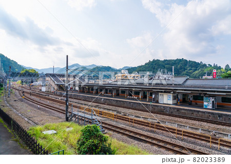 京王線高尾駅から中央線高尾駅を見る 82023389