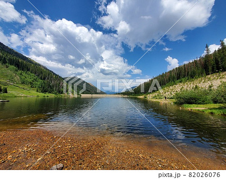 Upper Urad Reservoir in Arapaho National Forest, Colorado. 82026076