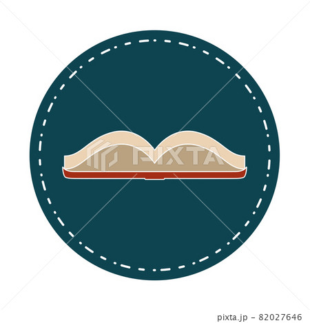 Isolated book on a sticker School supply icon 82027646