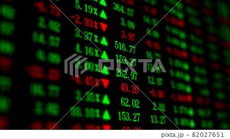 株価の一覧ボード 82027651