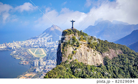 Aerial view of Christ the Redeemer and Rio de Janeiro city Aerial view of Christ the Redeemer and Rio de Janeiro city 82029694