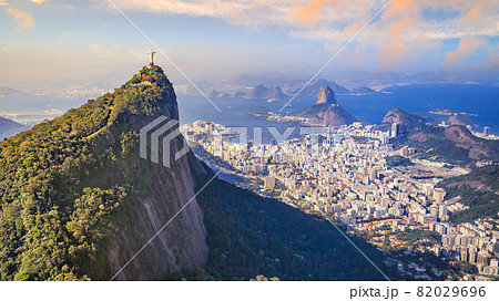 Aerial view of Christ the Redeemer and Rio de Janeiro city Aerial view of Christ the Redeemer and Rio de Janeiro city 82029696