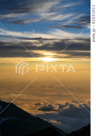 剣御前からの夕景 82031011